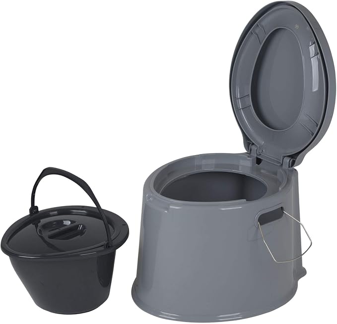 Bo-Camp - Portable Toilet - 7 liters - Grey