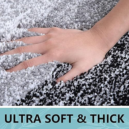 Arotive Microfiber Bathroom Rugs, Shaggy Soft Absorbent Bath Rug, 44x24