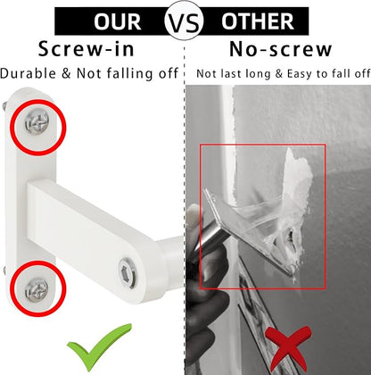White 24 Inch Bathroom Towel Bar, Towel Racks for Bathroom Wall Mounted Hanging Bath Towels, Stainless Steel Single Towel Rod Holder