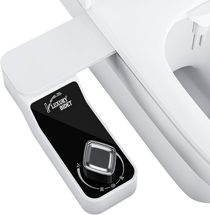 Bidet Attachment for Toilet - A Non-Electric Self Cleaning Water Sprayer with Adjustable Water Pressure, Ultra-Slim Bidet Attachment, Rear and Feminine Wash, Angle Control & Easy Home Installation