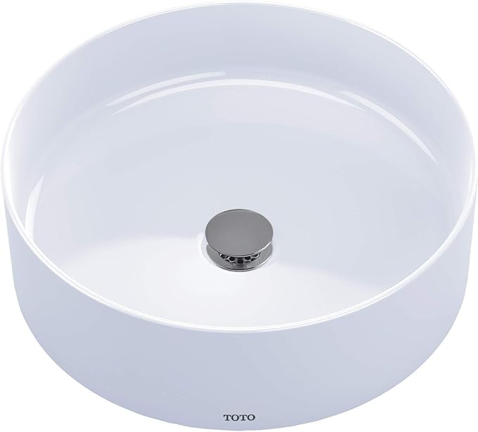 TOTO® Arvina™ 16-9/16" Round Vessel Bathroom Sink, Cotton White - LT573#01