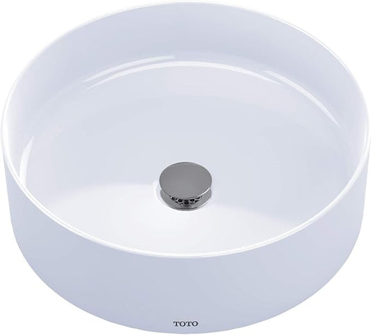 TOTO® Arvina™ 16-9/16" Round Vessel Bathroom Sink, Cotton White - LT573#01
