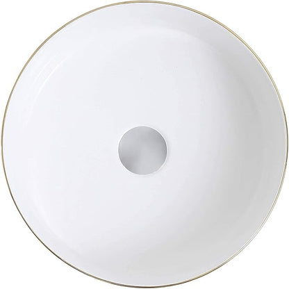 Fine Fixtures LUXURY VESSEL ROUND 15 X 15 BRUSHED GOLD