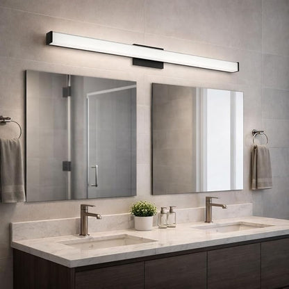 Edge Advantage 24in LED Bathroom Vanity and Wall Light 24W 2,050 Lumens 5-CCT Selectable 2700-3000-3500-4000-5000K in Matte Black with Adjustable Backplate