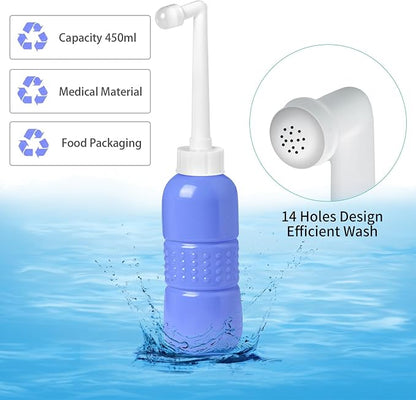 Portable Bidet, Personal Bottle Sprayer for Personal Hygiene Handheld,Pregnant Women Cleansing, Postpartum Clean, Handheld Travel Bidet with 450ML Water Capacity and Retractable Spray