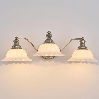 Brushed Nicke 3 Light Vanity Light Bathroom Vanity Light Fixture