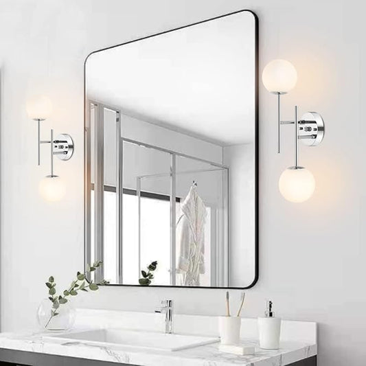 Modern Chrome Wall Sconce, 7.5" W x 20" H, G9 Base, Fully Dimmable, Ideal for Bathroom, Kitchen, Living Room, Office