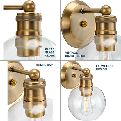 Progress Lighting P300049-163 Hansford Bath & Vanity, Vintage Brass