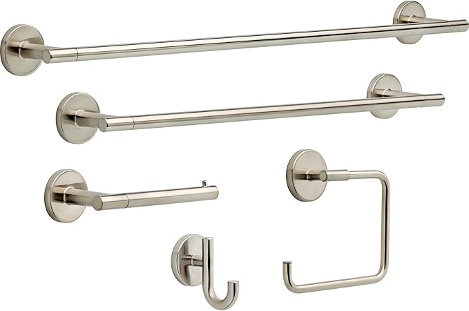 Delta Trinsic (1-Pack) 30'' Towel Rack for Bathroom Brilliance Stainless Steel Towel Bar for Bathroom Wall Towel Holder for Large Towels, Multiple Towels Wall Mounted 75930-SS