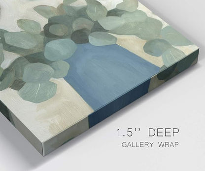 Renditions Gallery Greenery Still Life Wall Art, Premium Gallery Wrapped Canvas Decor, Ready to Hang, 10 in H x 10 in W, Made in America Print