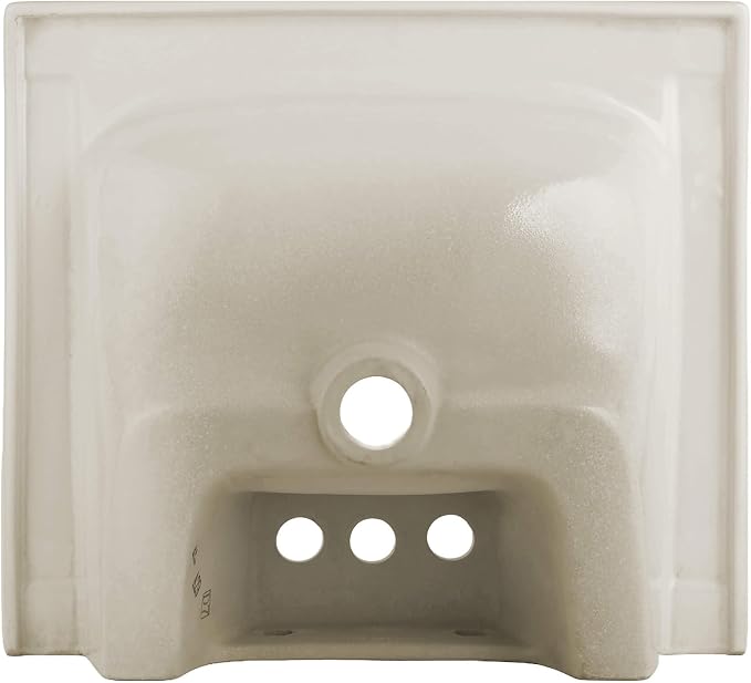 Ceramic Bathroom Sink Top with Raised Back - Fits Standard 18” Vanity | Elegant and Durable Bathroom Sinks for Modern Homes - Upgrade Your Space - Perfect for Any Bathroom Design