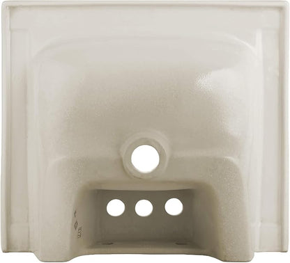Ceramic Bathroom Sink Top with Raised Back - Fits Standard 18” Vanity | Elegant and Durable Bathroom Sinks for Modern Homes - Upgrade Your Space - Perfect for Any Bathroom Design
