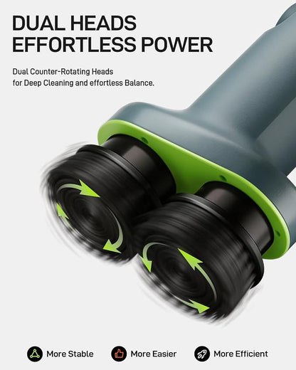 Electric Spin Scrubber Cordless Cleaning Brush | Adjustable Handle and Powerful Motor for Deep Cleaning Bathroom, Tile, Shower, Kitchen and Home Surfaces.