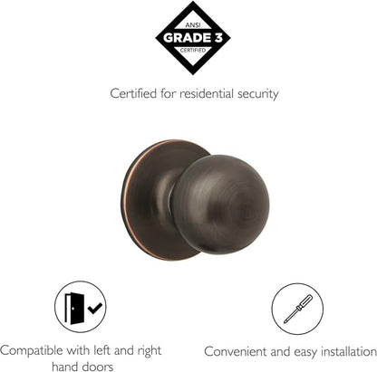 Design House 791616 Ball Dummy Door Knob Oil Rubbed Bronze