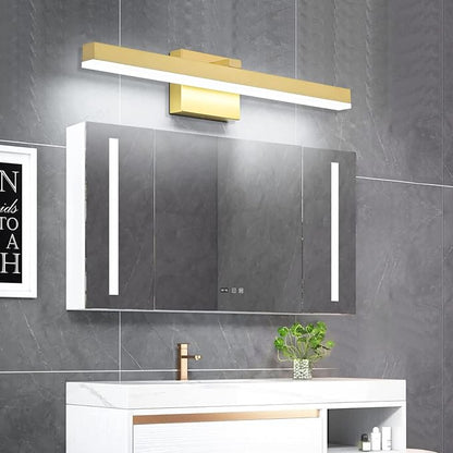 PRESDE 24inch LED Bathroom Vanity Light Modern Gold Bathroom Lights fixtures Over Mirror Dimmable Bath Wall Lighting bar