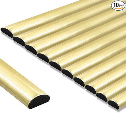 STICKGOO 10-Pack Peel and Stick Trim for Backsplash Tile Edge, 12" Tile Edge Trim Self-Adhesive Liner for Corner Decor in Gold