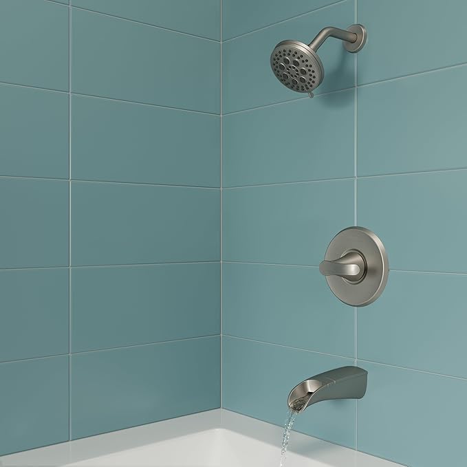 Pfister 8P8-WS2-JDSGS Jaida 1-Handle Tub & Shower Faucet with Adjustable Spray Width In Spot Defense Brushed Nickel