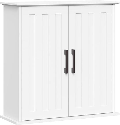 RiverRidge Monroe Two Door Wall Cabinet Over The Toilet Storage Cabinet with Soft-Close Doors - Medicine Cabinet with Adjustable Shelves
