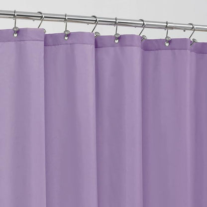 ALYVIA SPRING Waterproof Fabric Shower Curtain Liner Lavender Purple, 72x72 | 3 Magnets, Soft Cloth & Hotel Quality, Machine Washable, Light-Weight, Standard Size