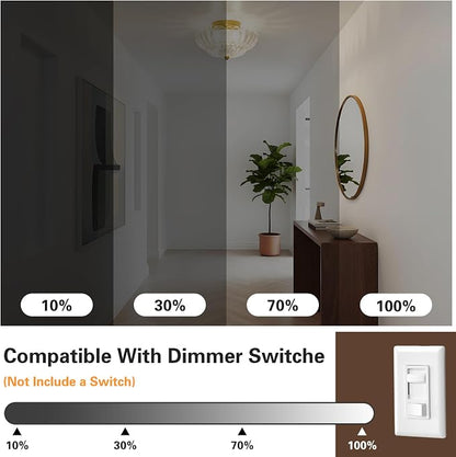Clear Glass Semi Flush Mount Ceiling Light Fixture,11.8 in,3-Lights | Flower Shape,Round Gold Base,Use E26 Bulb,Support Dimmable,for Hallway,Bedroom,Bathroom,Foyer,Closet,Entryway,Laundry Room