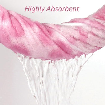 Pink Bath Towels Set of 2, Super Absorbent & Decorative 27.5x55 Inches | Cute Floral Jacquard Shower Towel for Bathroom Decor, Beach, Cotton