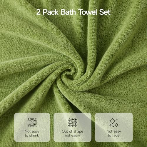 ecolook Ultra Soft 6-Piece Towel Set, 100% Cotton