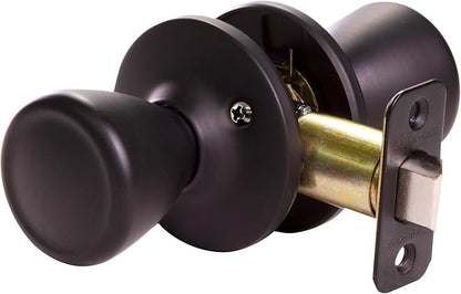 Design House 779256 Tulip Passage Hall and Closet Door Knob Matte Black