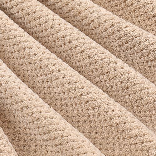 YTYC 39x78 Bath Sheets Set,Towels for Bathroom,Beige,6-Pieces