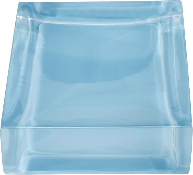 Izod - Soap Dish, Sleek Resin Countertop Accessories, Dorm Room Essentials, Modern Home Decor (Marina Collection, Blue)