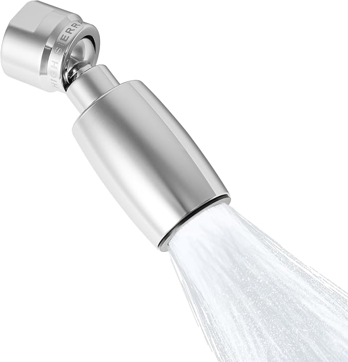 High Sierra® - CLASSIC™ Solid Lead-Free Metal 1.8 GPM Award Winning. Low Flow Shower Head. Patented Nozzle Never Clogs - Polished Chrome Finish