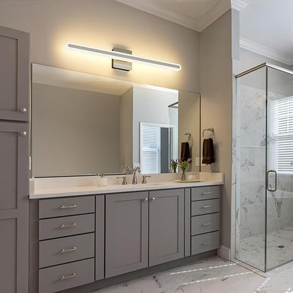 Brushed Nickel Vanity Lights for Bathroom 31.5 Inch LED Bathroom Light Bar | 24W with 5CCT Dimmable, Modern Bathroomakeup Mirror Lights