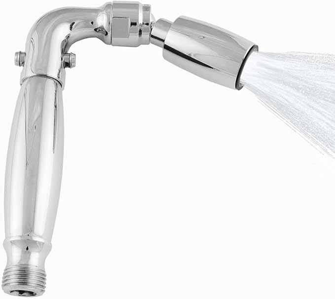 High Sierra® Solid Lead-Free Metal Handheld Shower Head, Built-in Trickle Valve, Patented single Nozzle Never Clogs. Shower Hose and Holder Not Included. Ultra Low Flow 1.5 GPM. Chrome