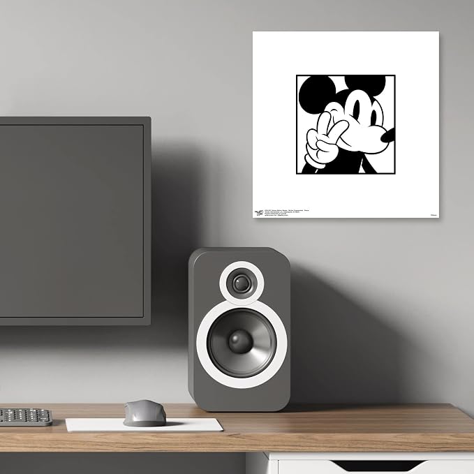 Trends International Gallery Pops Disney Mickey Mouse - Mickey Expressions - Peace Wall Art Wall Poster, 12" x 12", Unframed Version