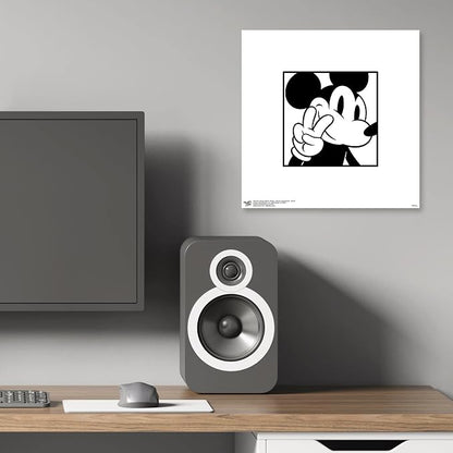 Trends International Gallery Pops Disney Mickey Mouse - Mickey Expressions - Peace Wall Art Wall Poster, 12" x 12", Unframed Version