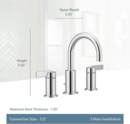 Cia T62228 in. Widespread 2-Handle High-Arc Bathroom Faucet Trim Kit, Valve Required,