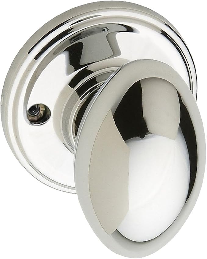 Copper Creek EK2090PS Egg Door Knob, Dummy Function, 1 Pack, in Polished Stainless