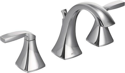 Moen Voss Chrome Two-Handle Adjustable Widespread Bathroom Faucet Trim Kit, Valve Required, T6905