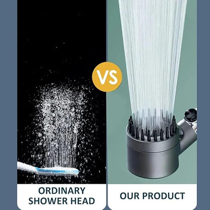 3 Modes Shower Head Adjustable High Pressure Water Saving Massage Portable Filter Shower Head Hook Hose Bathroom Accessories Set,Grey Shower B