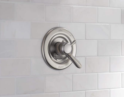 Delta Lahara 17 Series Dual-Function Valve Trim Kit, Brushed Nickel 2 Handle Set for Shower Faucet System, Stainless T17038-SS (Valve Not Included)