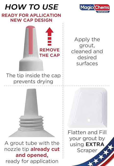 Tile Grout Repair, Black 8.8 oz/250gr. Fast Drying Grout Repair Kit, Grout Filler Tube Repair Kit, Tile Grout Paint, Grout Sealer Restore and Renew Bathroom Floor, Tile Gaps, Joints, Lines