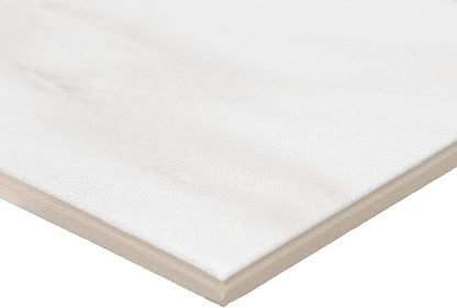 Daltile Perpetuo 4" X 12" Glazed Ceramic Wall Tile in Satin Brilliant White (28 pieces per carton) (10.64 sqft per carton)