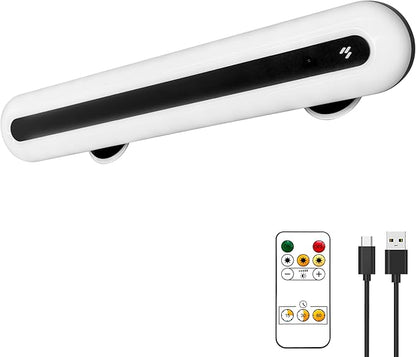 15" Vanity Lights for Mirror, Rechargeable Battery Operated Mirror Lights with Remote Control, 3 Temp&Adjustable Brightness Makeup Light, Cordless Lighting for Vanity Desk (Black-1Pack)