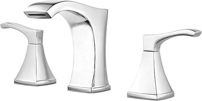 Pfister Venturi Bathroom Sink Faucet, 8-Inch Widespread, 2-Handle, 3-Hole, Polished Chrome Finish, LF049VNCC