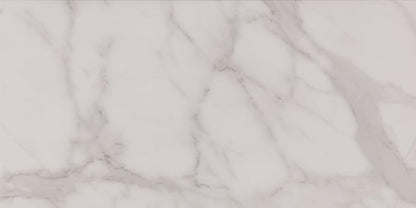 Daltile Costar 12" x 24" Marble Look Porcelain Floor Tile in Matte Calacatta Empire for Kitchen, Bathroom, Living Room Floors