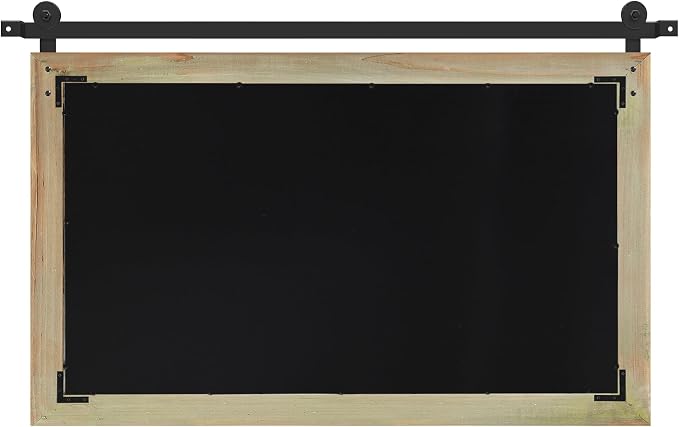 COGOOD Farmhouse Bathroom Mirrors for Over Sink - 26 x 41 Burlywood | Rustic Barn Door Wood Framed Vanity Mirror for Entryway, Living Room, Bedroom, Dresser Wall Decor