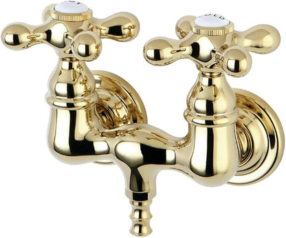 Kingston Brass CC37T2 Vintage Leg Tub Filler, Polished Brass,3-3/8-Inch Center