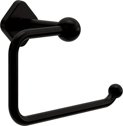Franklin Brass Gainsville (1-Pack) Toilet Paper Holder, Euro Single Post Tissue Roll Wall Mount TP Storage, Matte Black Bathroom Decor, Accessories GNV50-MB