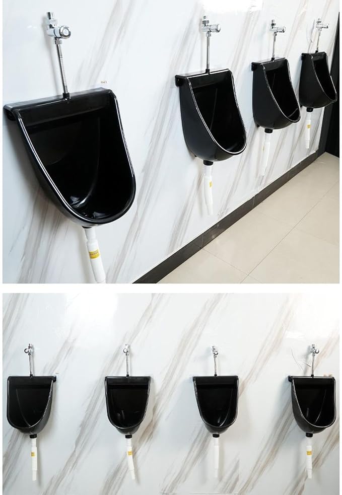 Urinal Toilet for Men Wall Mounted Male Toilet with Flush | Male Urinals for Home Dorm Garden RV Apartment Dad Boyfriend Grandpa