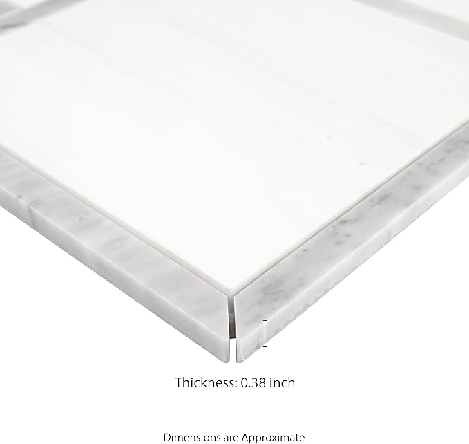 MSI Bianco Dolomite Alana 11 in. x 13 in. Polished Marble Mosaic Floor and Wall Tile for Bathroom, Kitchen Backsplash, Accent Wall Tile, and Shower Wall Tile