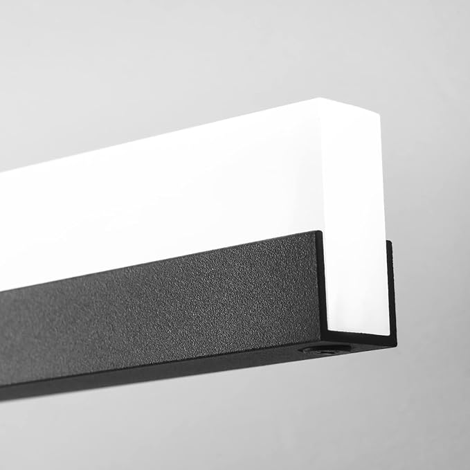 PRESDE 24 Inch LED Vanity Light Bar, Modern Black Bathroom Lighting Fixture Over Mirror